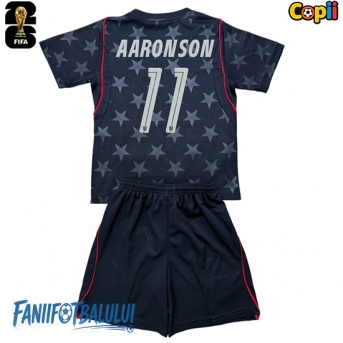 Statele Unite Brenden Aaronson #11 Echipament de Fotbal Replică Mondial 2026 Copii Deplasare (+ Șorturi)